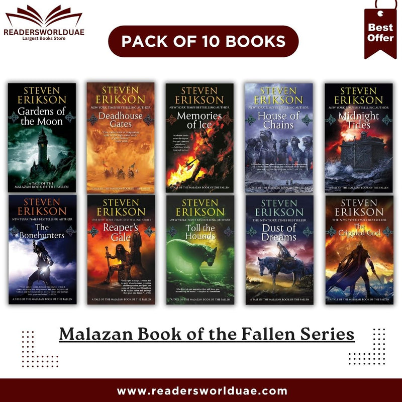 Malazan Book of the Fallen Series By Steven Erikson
